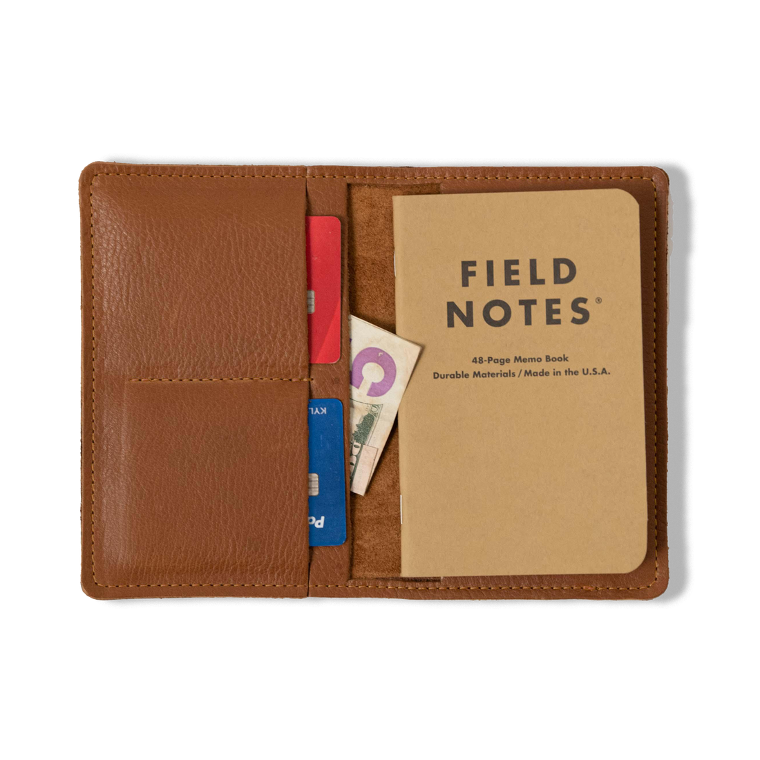 Cognac Cypress Passport Wallet