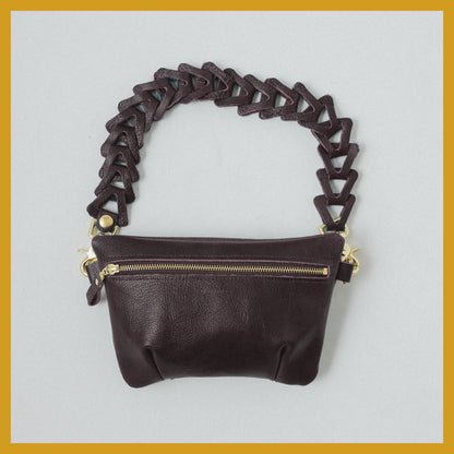 Scratch-and-Dent Dark Brown Bulldog Belt Bag