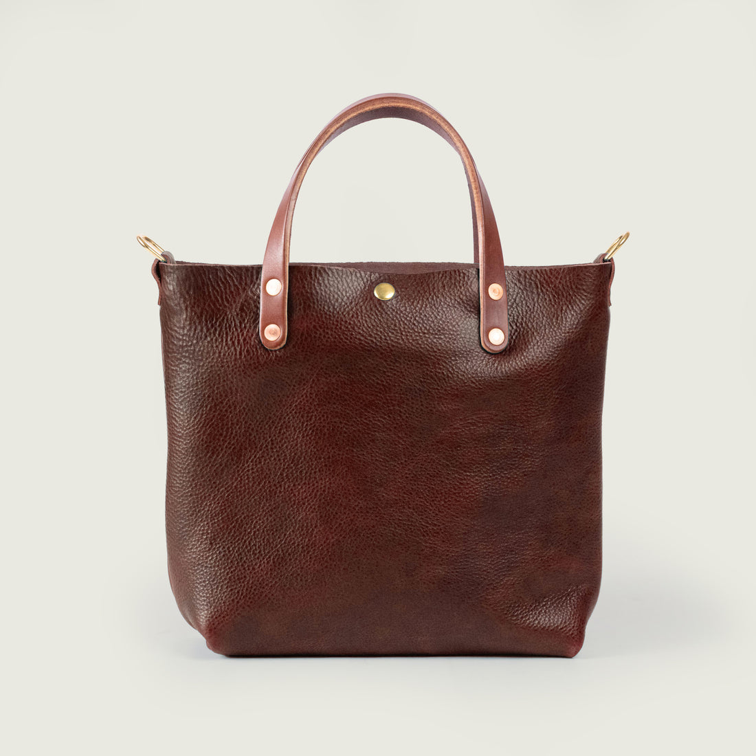 Dark Tan Bulldog Mini Tote