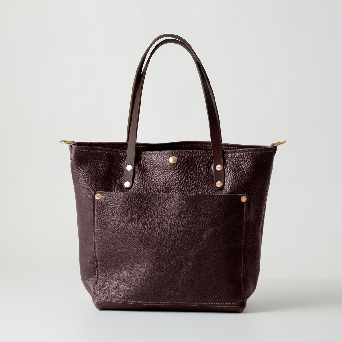 Dark Brown Bulldog Travel Tote