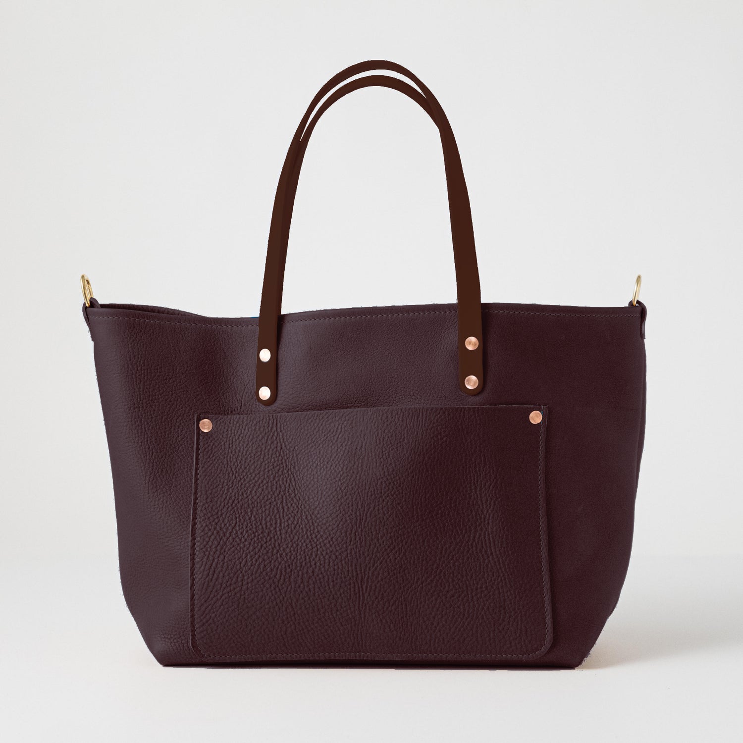 Dark Brown Bulldog Market Tote