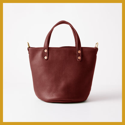 Scratch-and-Dent Dark Tan Bulldog Bucket Tote