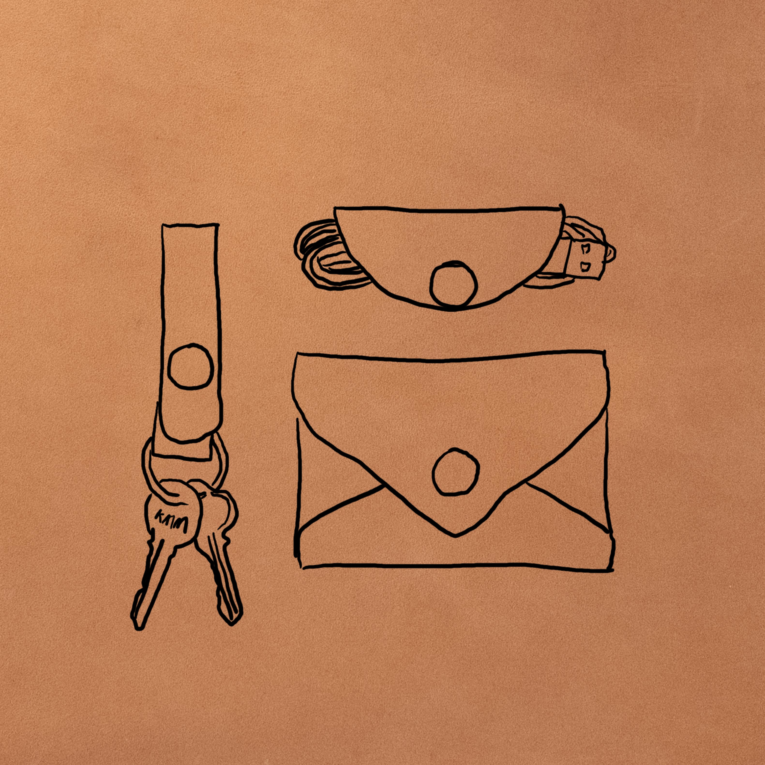 Gift Set | Leather goods handmade in the USA by KMM & Co.