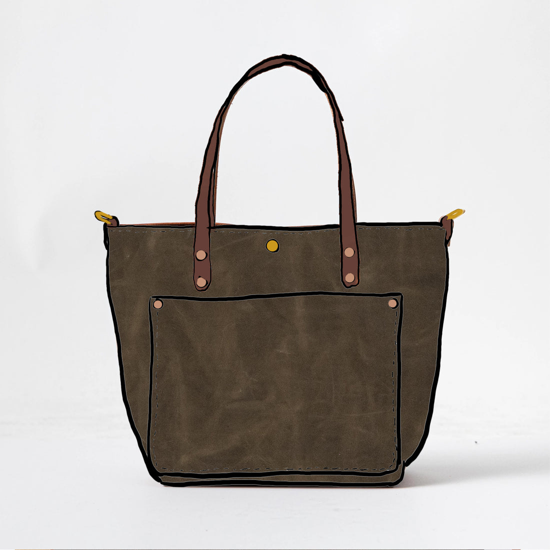 Scratch-and-Dent Forest Green Travel Tote