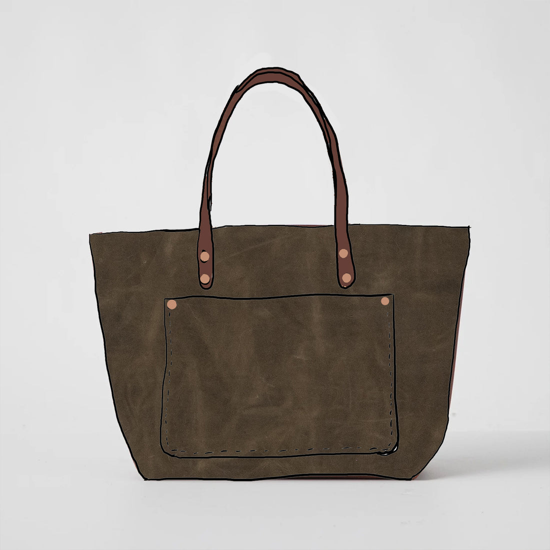 Scratch-and-Dent Forest Green Market Tote