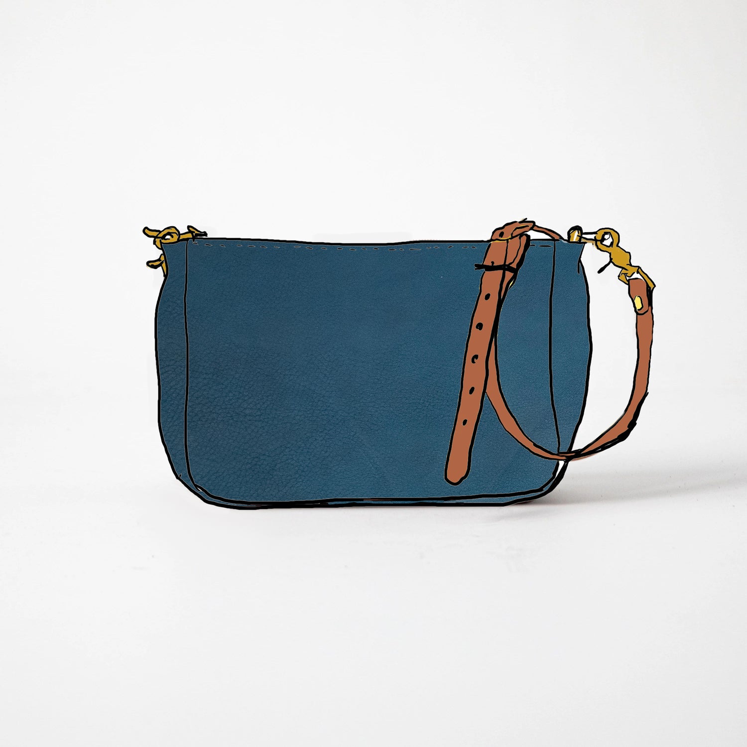 Fun Blue Dearborn Crossbody Bag