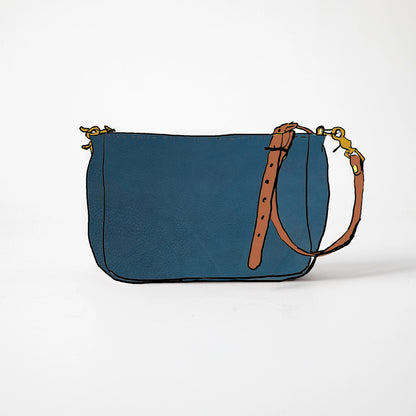 Fun Blue Dearborn Crossbody Bag