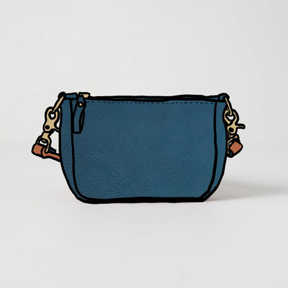 Fun Blue Dearborn Mini Crossbody Bag