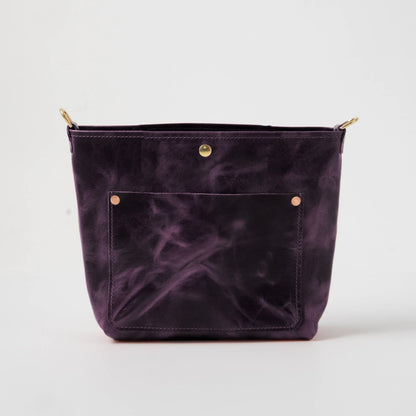 Glossy Purple Crossbody Travel Tote Bundle