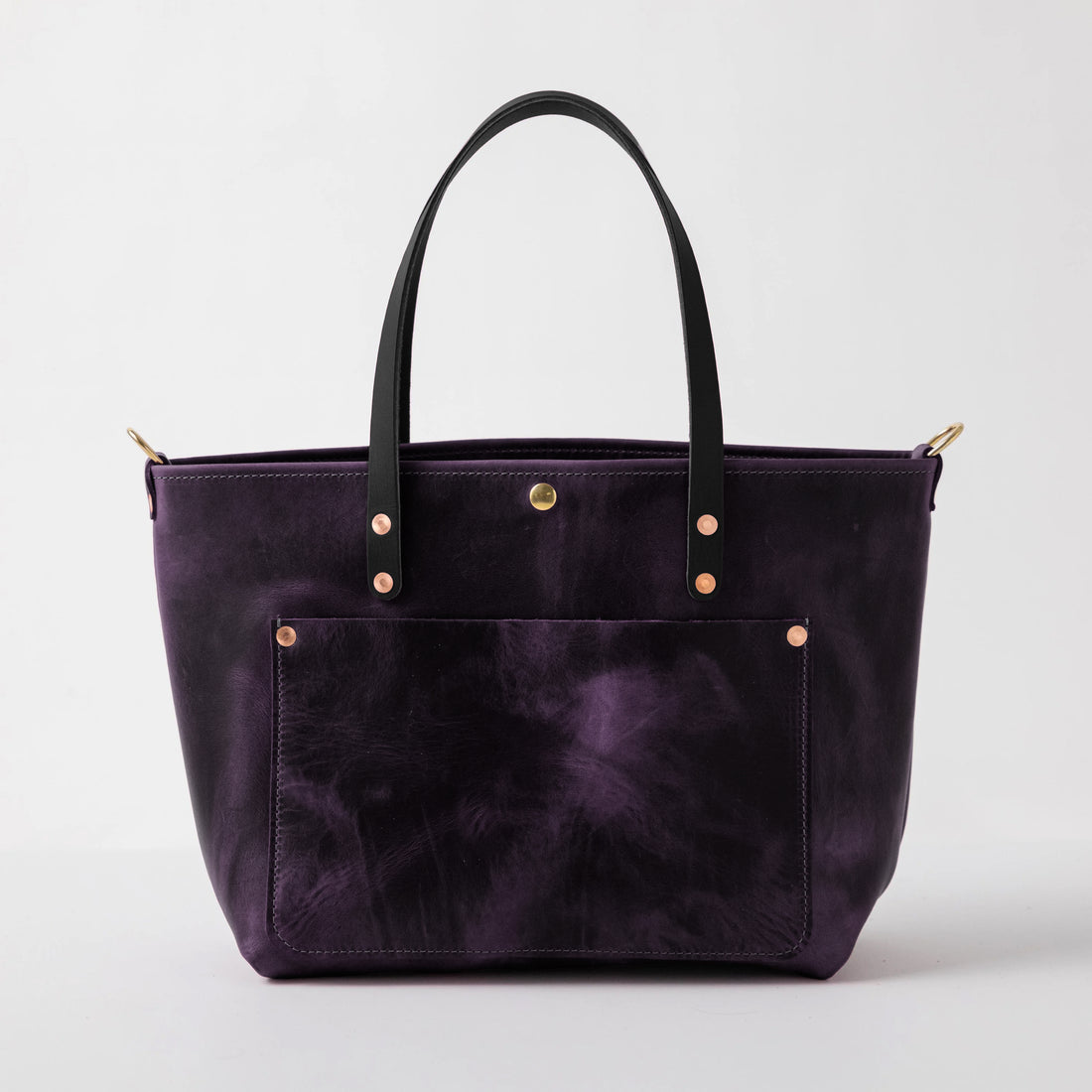 Glossy Purple East West Travel Tote Bundle