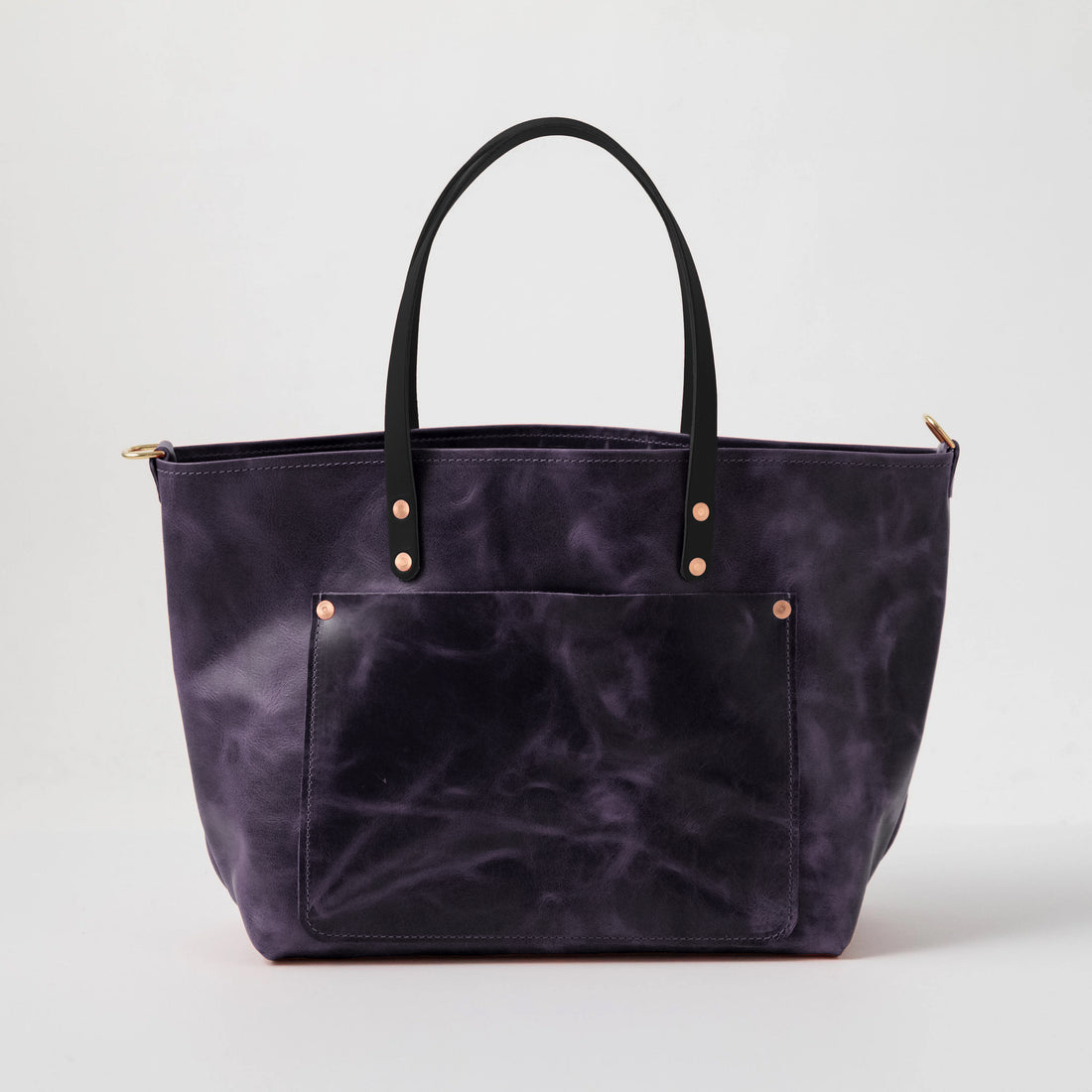 Glossy Purple Market Tote Bundle