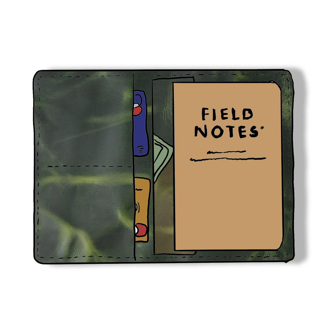 Green Cheaha Passport Wallet