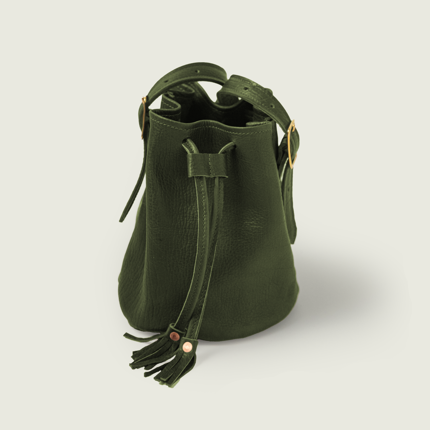Green Navajo Bison Bucket Bag