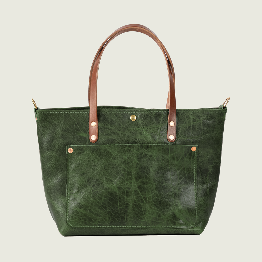 Green Navajo Bison East West Travel Tote