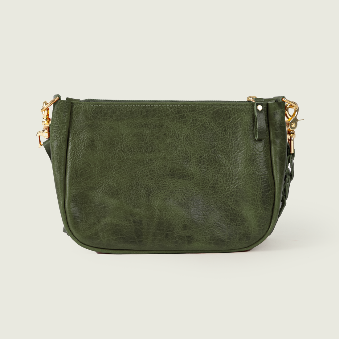 Green Navajo Bison Medium Crossbody Bag