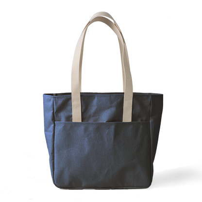 Heather Blue Canvas Carryall