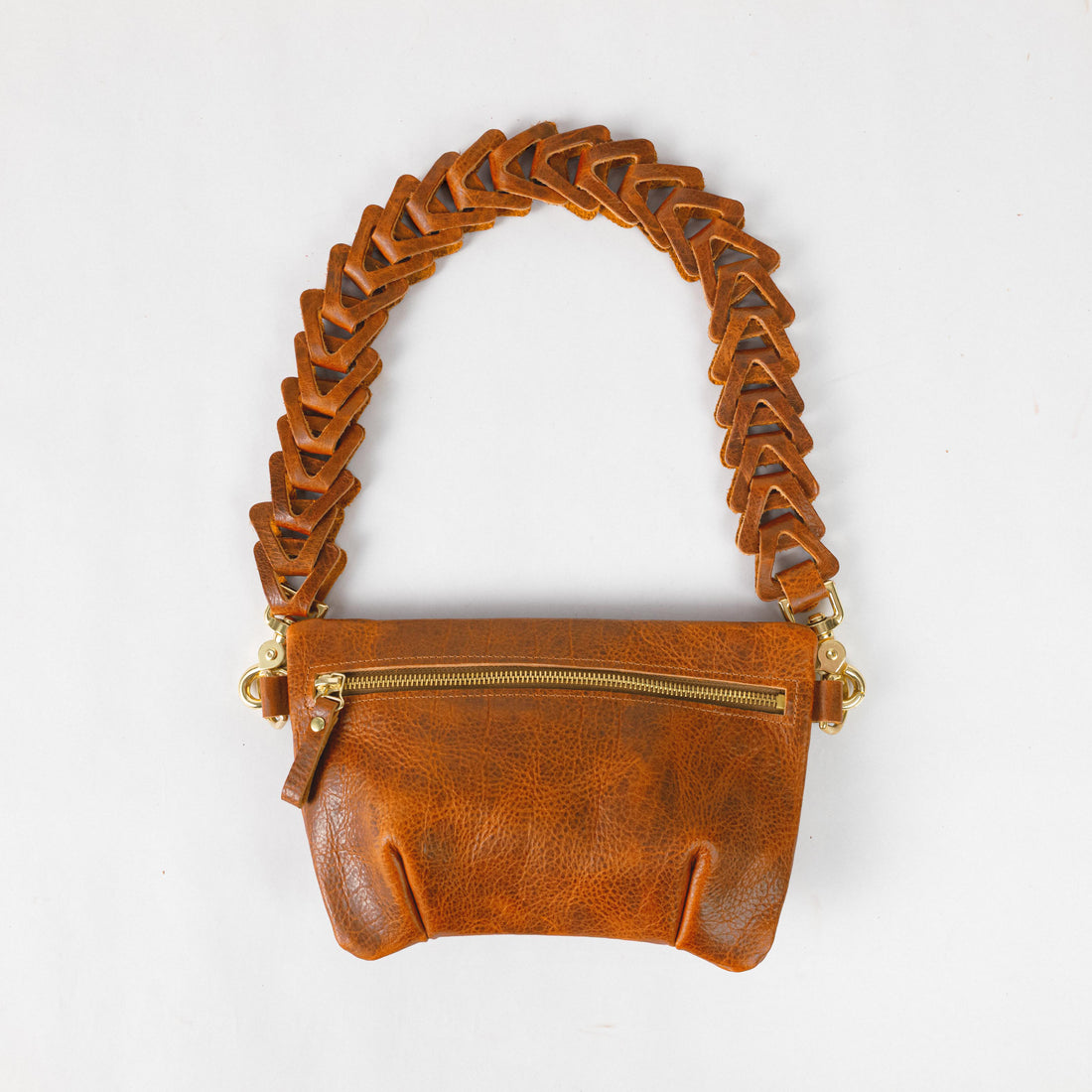 Honey Navajo Bison Belt Bag
