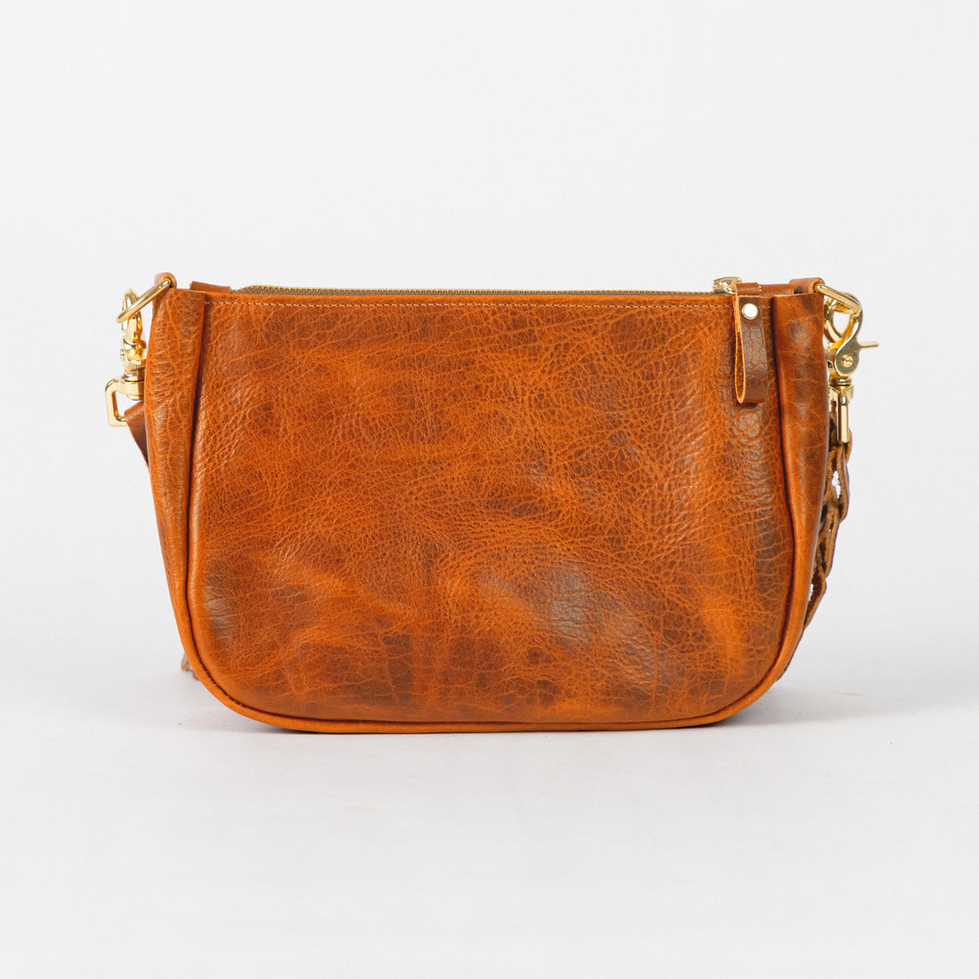 Honey Navajo Bison Crossbody Bag