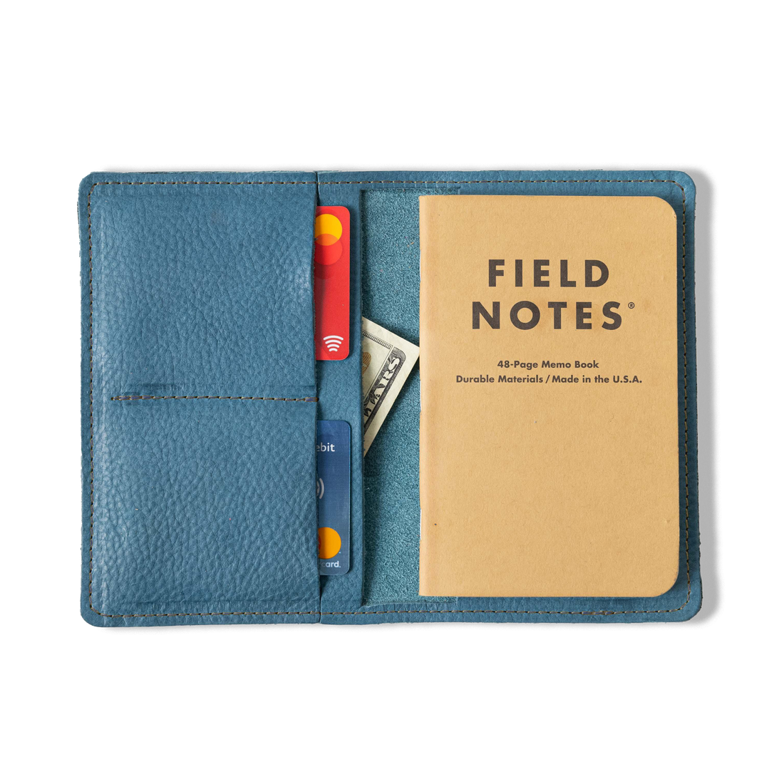 Italian Blue Passport Wallet