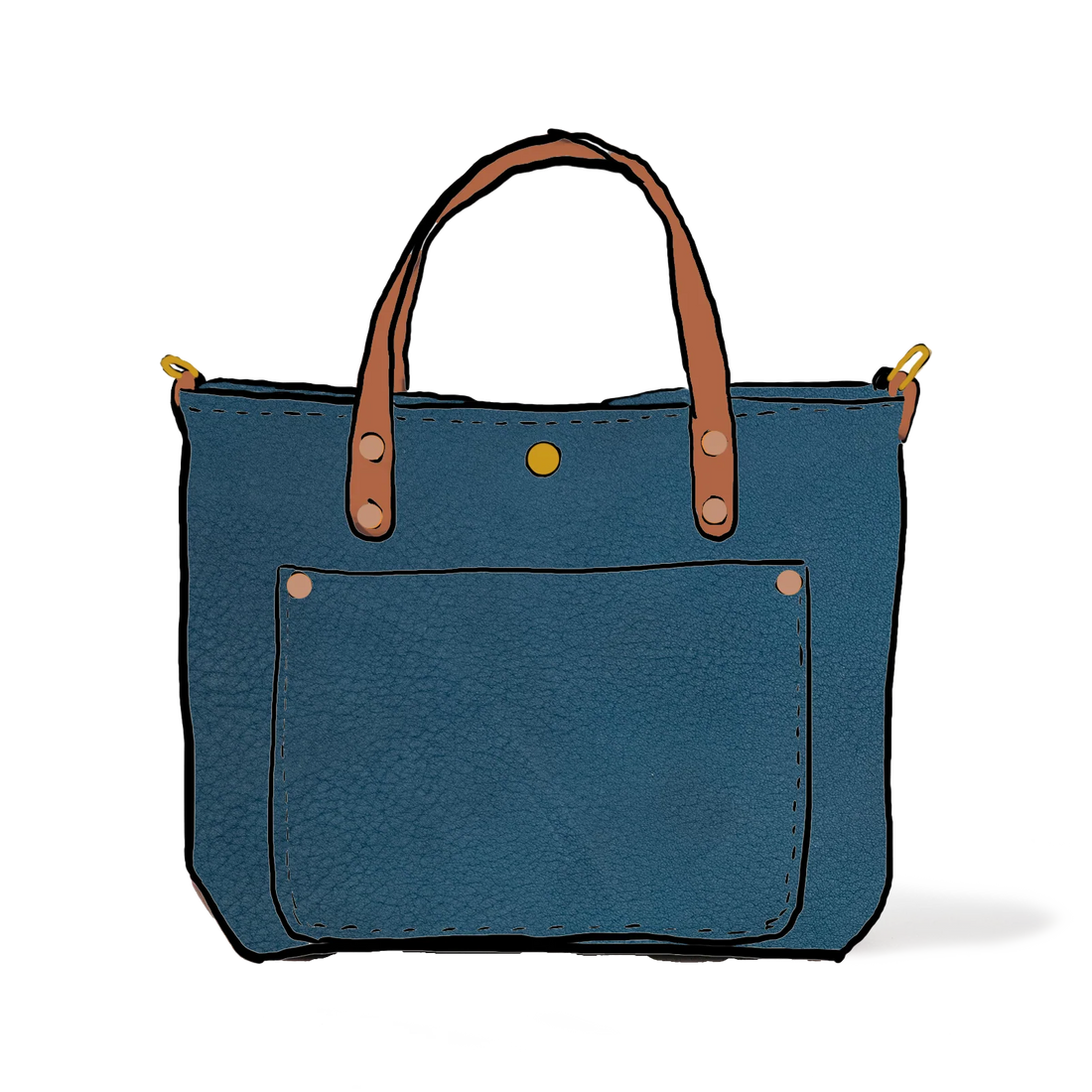 Fun Blue Dearborn Mini Travel Tote