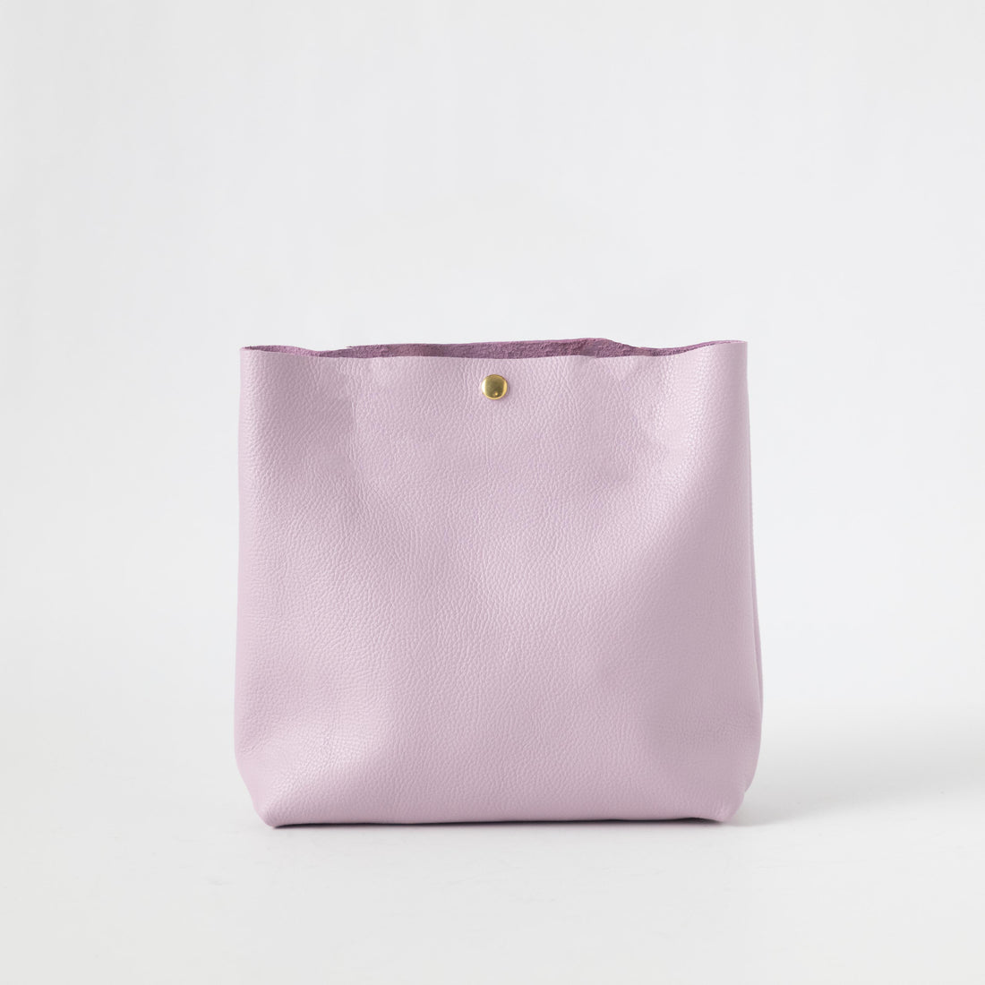 Lilac Italian Pebbled Crossbody Tote