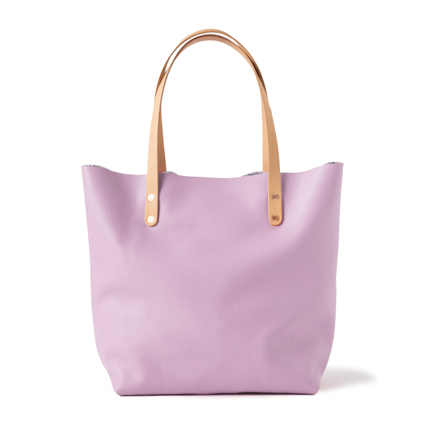 Lilac Italian Pebbled Tote