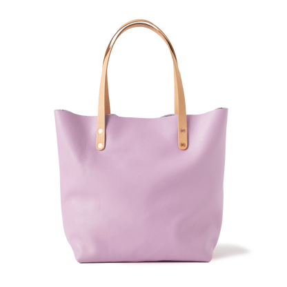 Lilac Italian Pebbled Tote