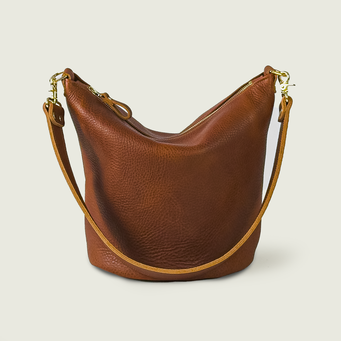 Macchiato Zip-Top Bucket Bag