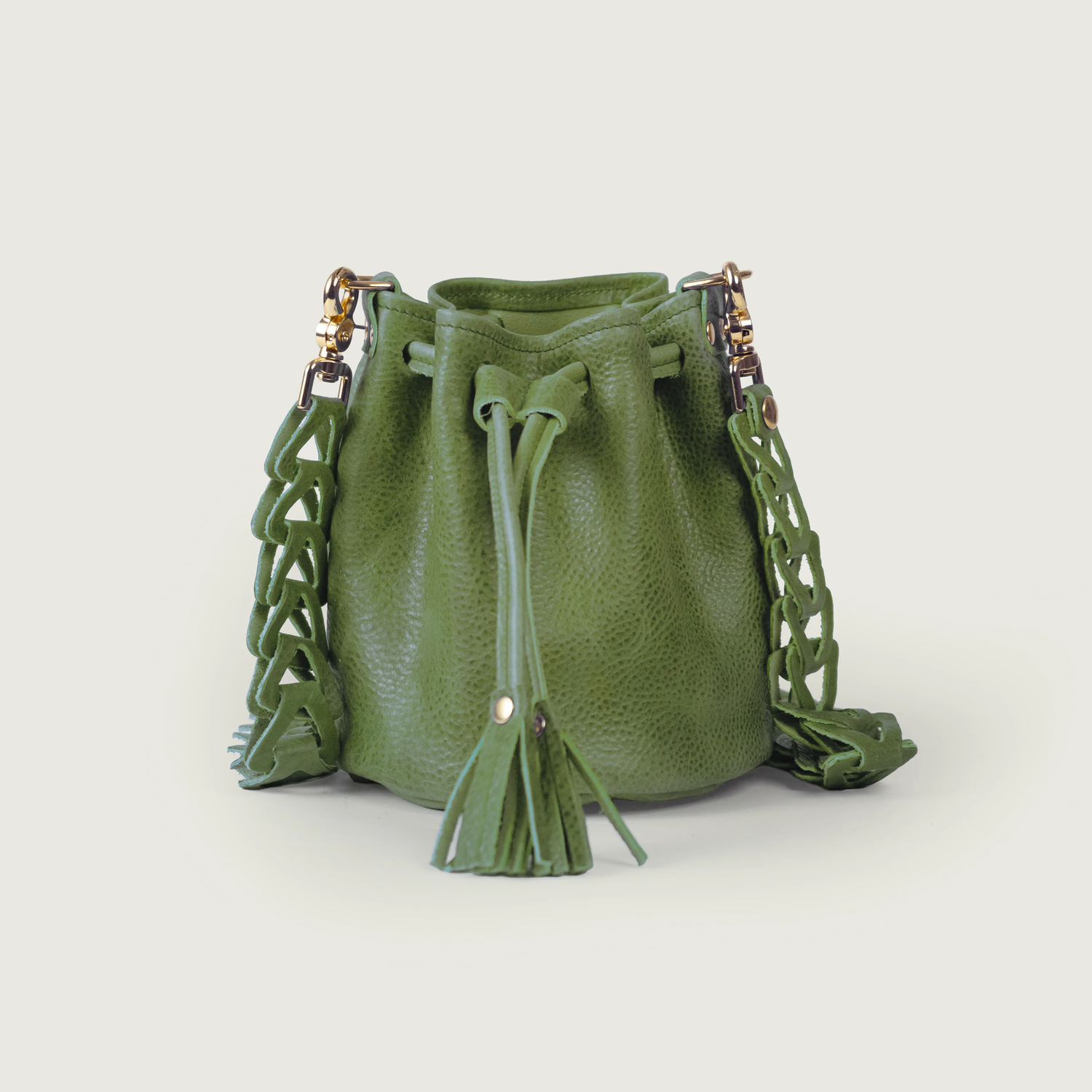 Matcha Bulldog Mini Bucket Bag