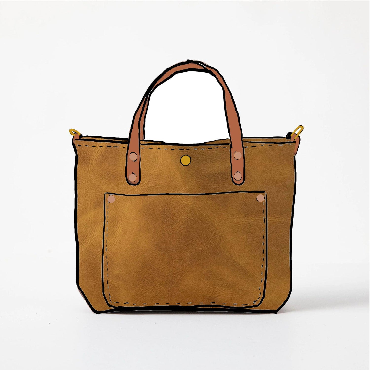 Scratch-and-Dent Mustard Mini Travel Tote