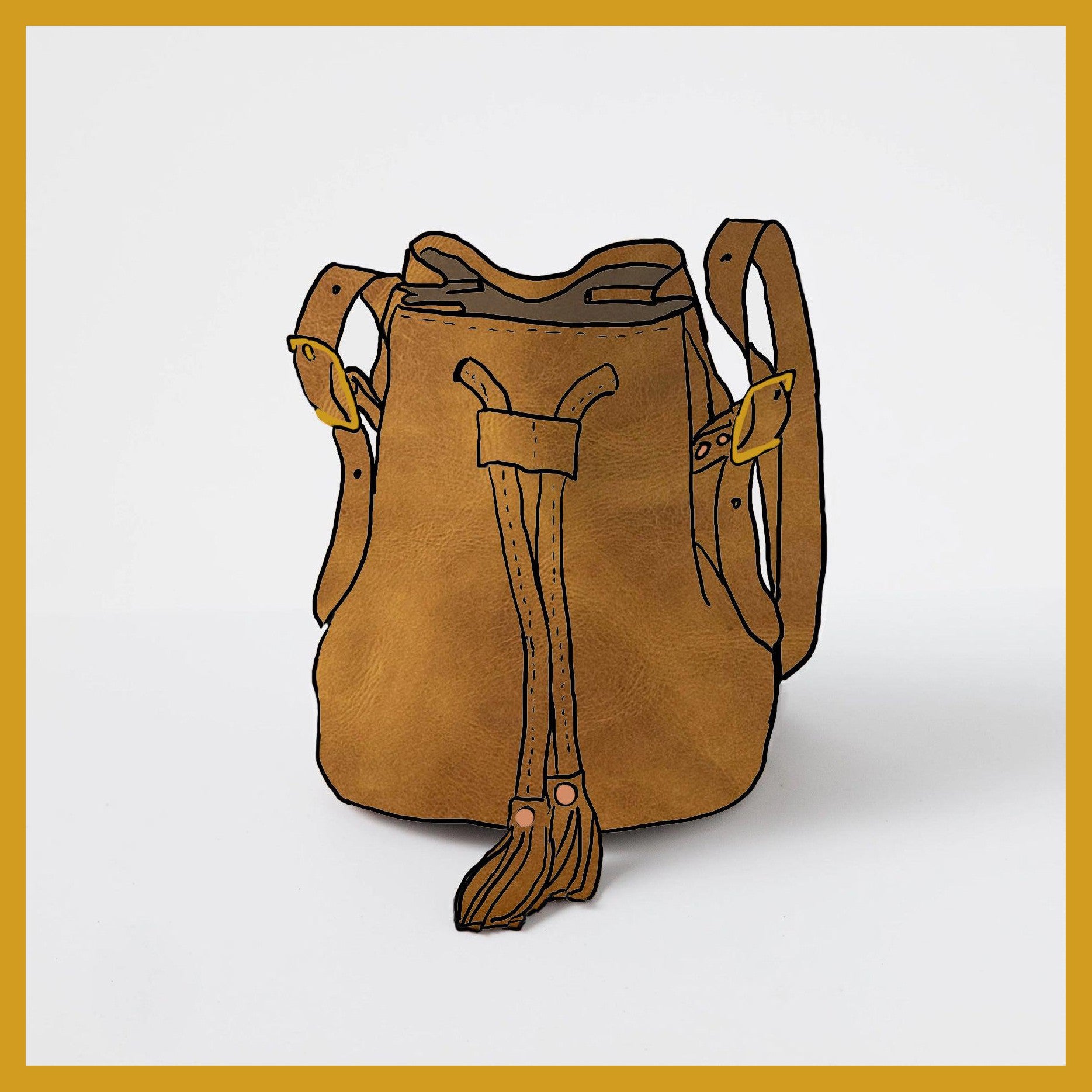 Mustard bucket bag hotsell