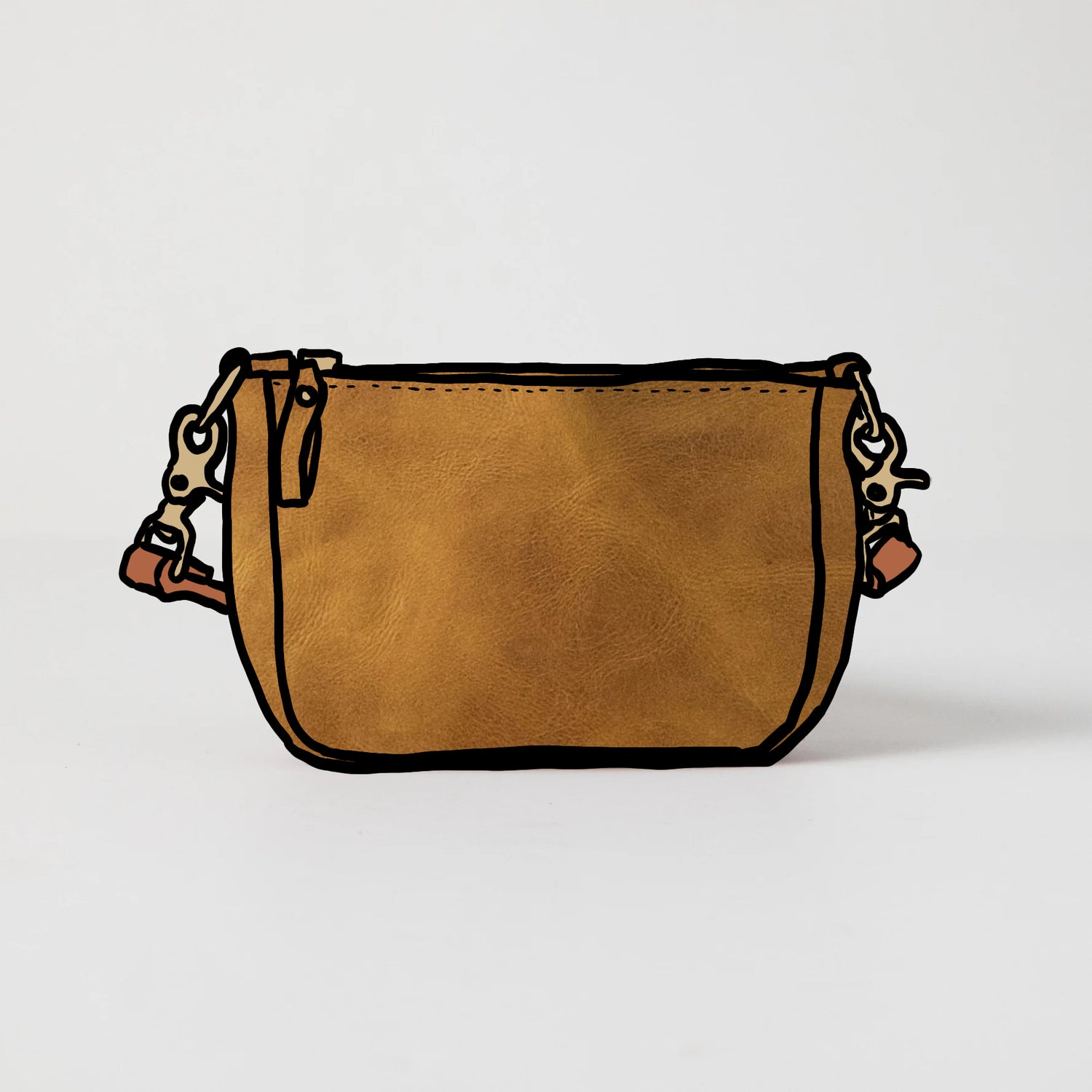 Scratch-and-Dent Mustard Mini Crossbody Bag