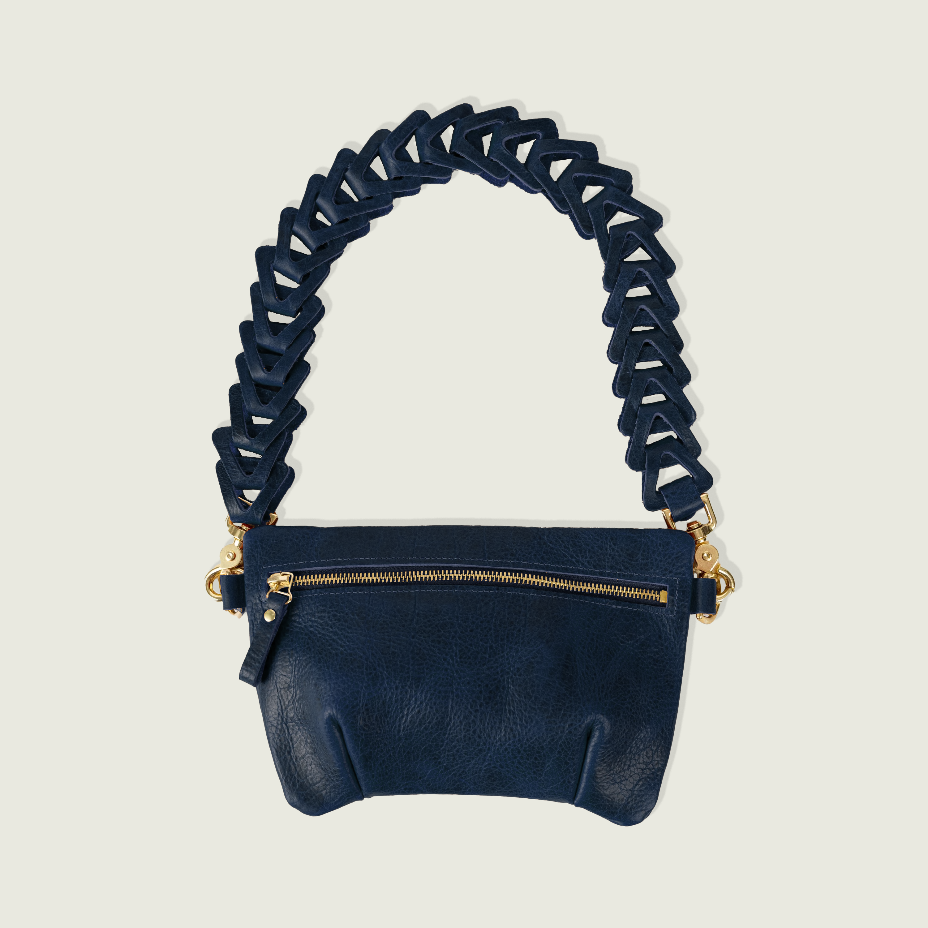 Navy Navajo Bison Belt Bag