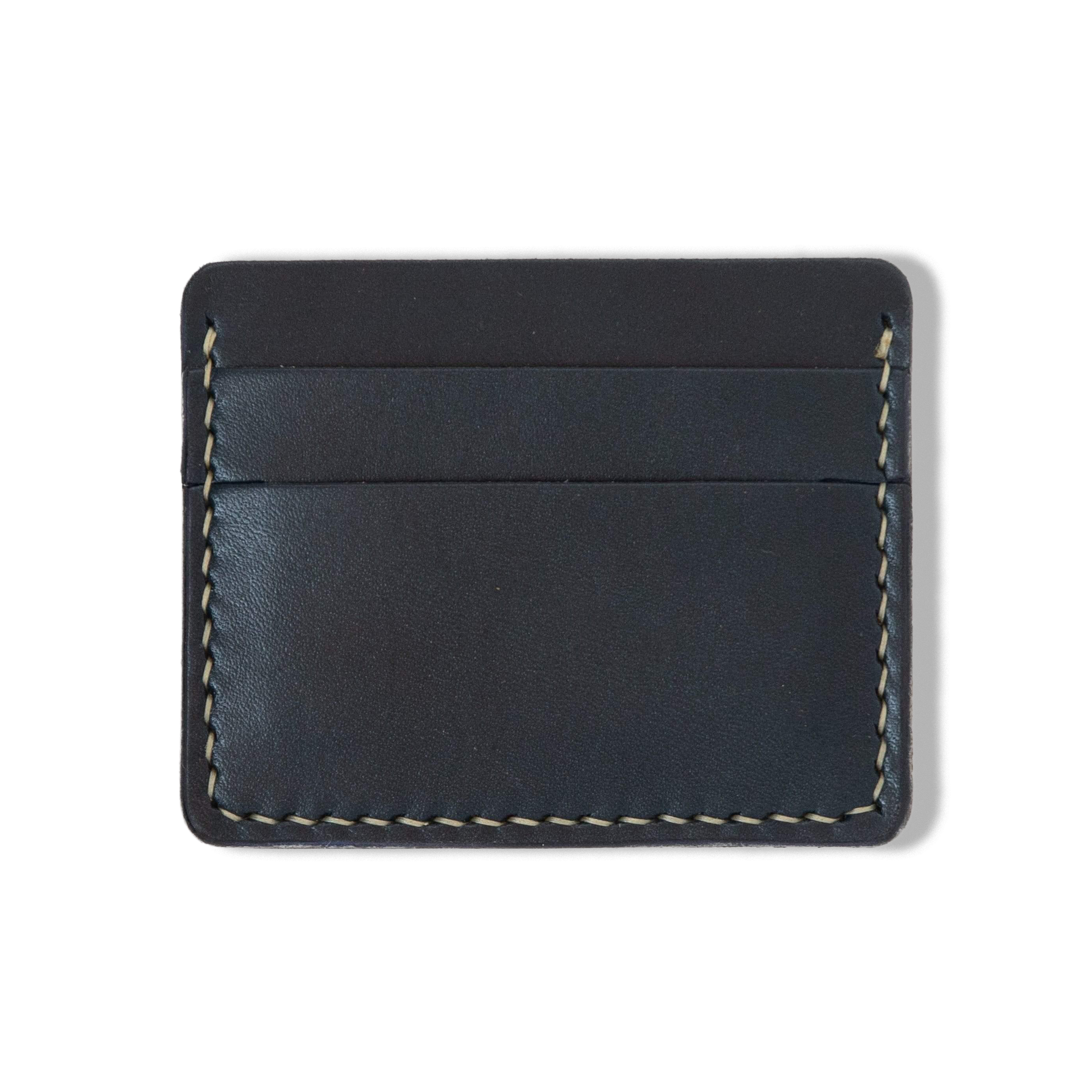 Navy Slim Card Wallet | Leather Wallets made in America at KMM & Co. Navy Slim Card Wallet | Leather Wallets made in America at KMM & Co.