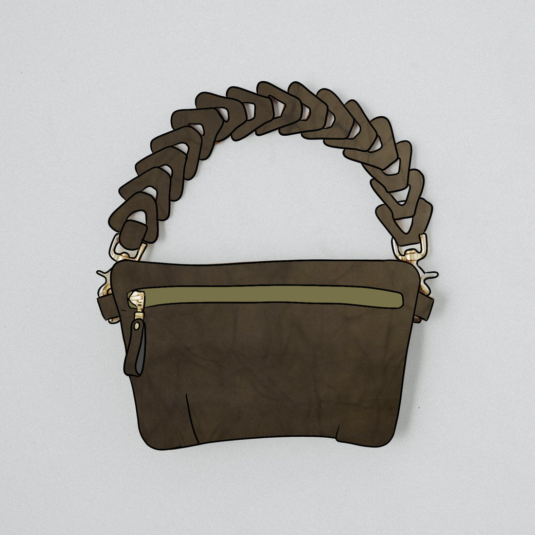 Olive Crunch Belt Bag
