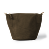 Olive Crunch Zip-Top Bucket Bag