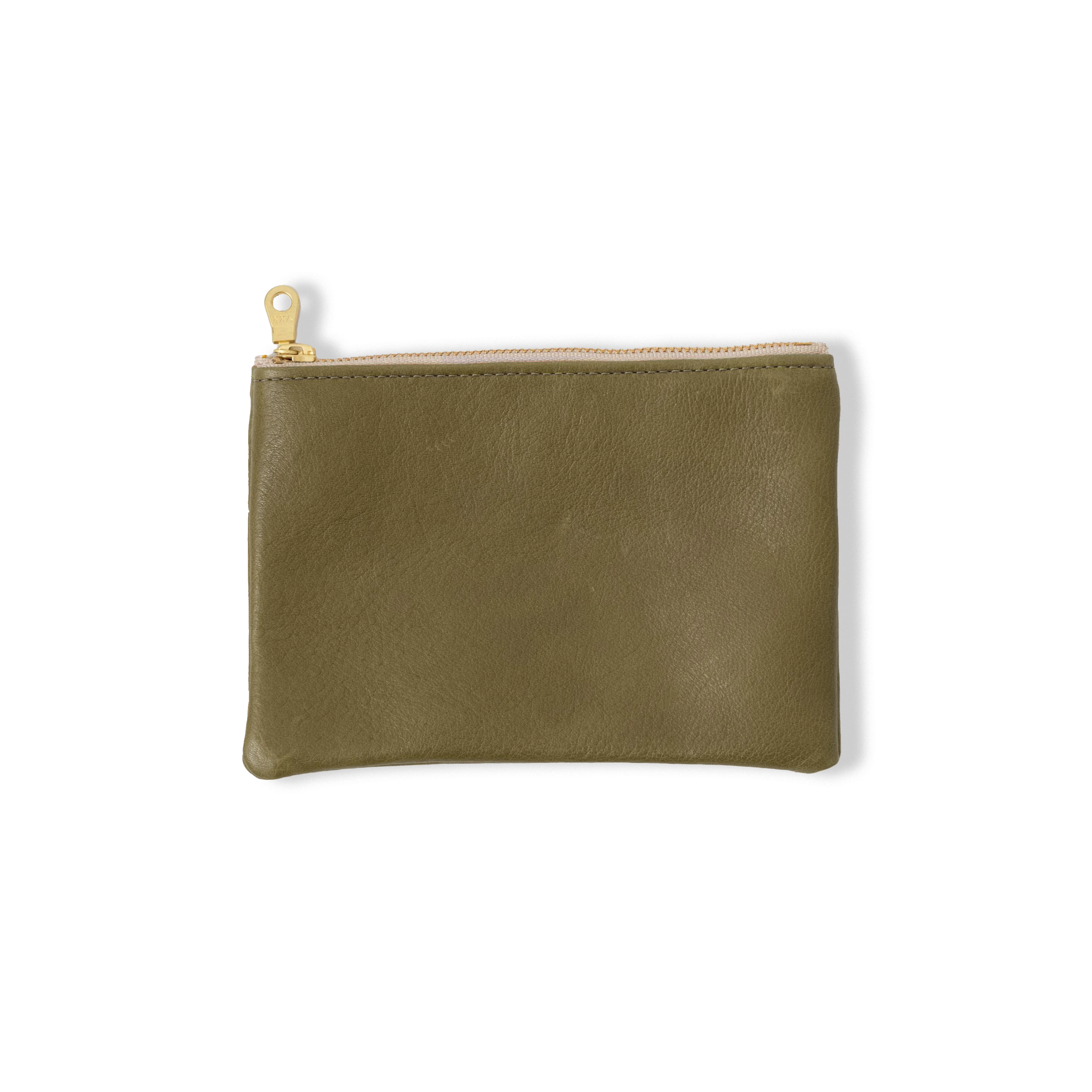 Olive Cypress Small Zip Pouch
