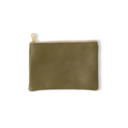 Olive Cypress Small Zip Pouch