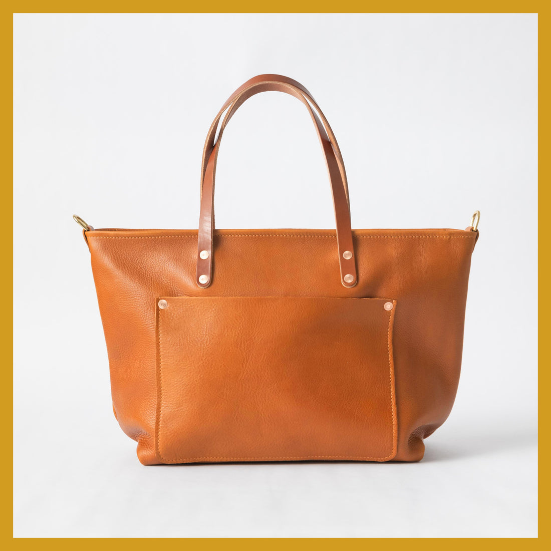 Scratch-and-Dent Orange Cypress Market Tote