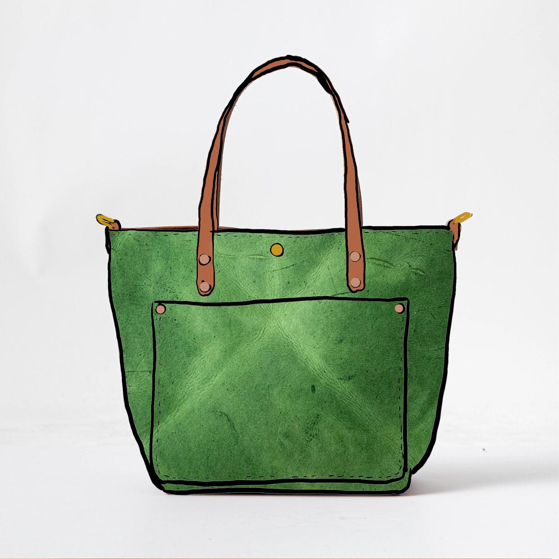 Scratch-and-Dent Palm Green Travel Tote