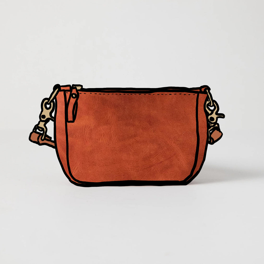 Scratch-and-Dent Paprika Mini Crossbody Bag