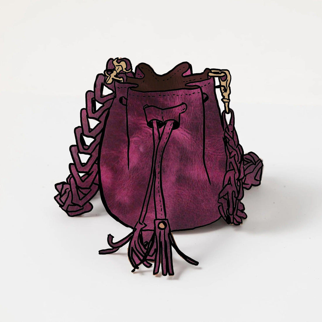 Purple Cheaha Mini Bucket Bag