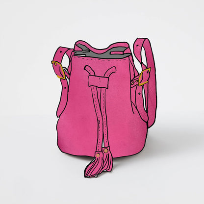 Pink Dearborn Bucket Bag