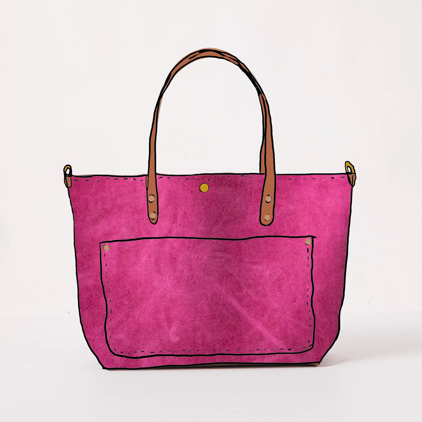Scratch-and-Dent Pink East West Travel Tote