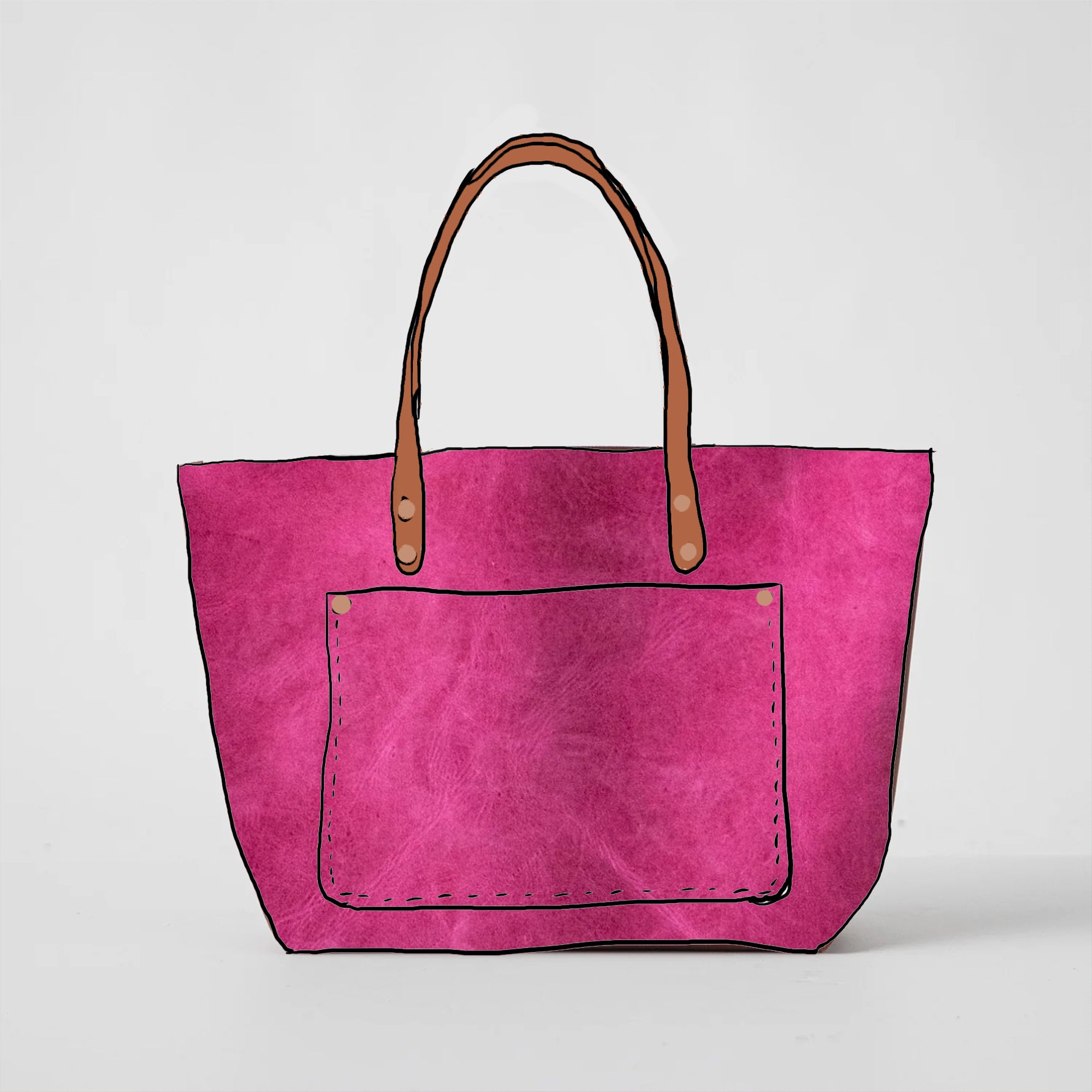 Scratch-and-Dent Pink Market Tote