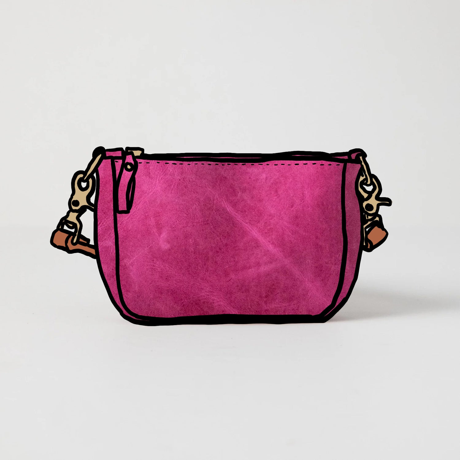 Scratch-and-Dent Pink Mini Crossbody Bag