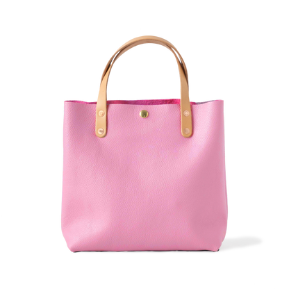 Pink Italian Pebbled Mini Tote