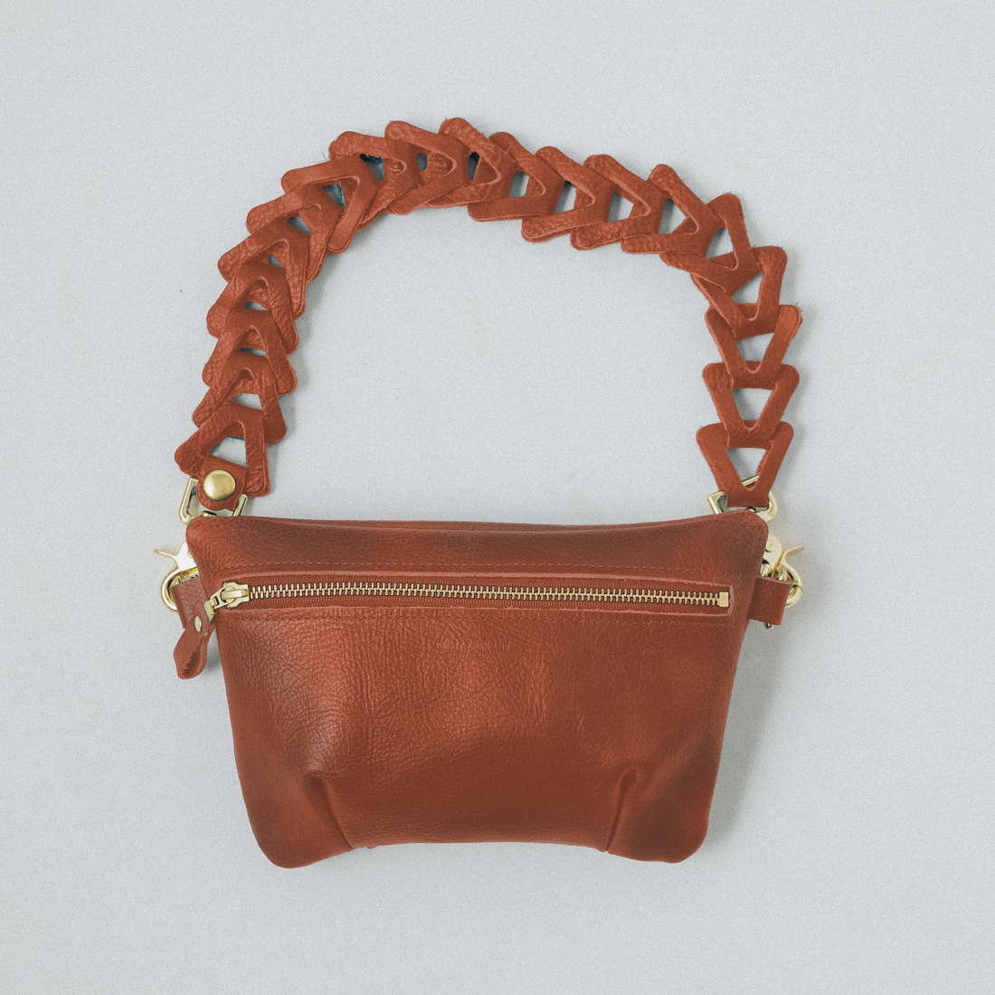 Pumpkin Bulldog Belt Bag