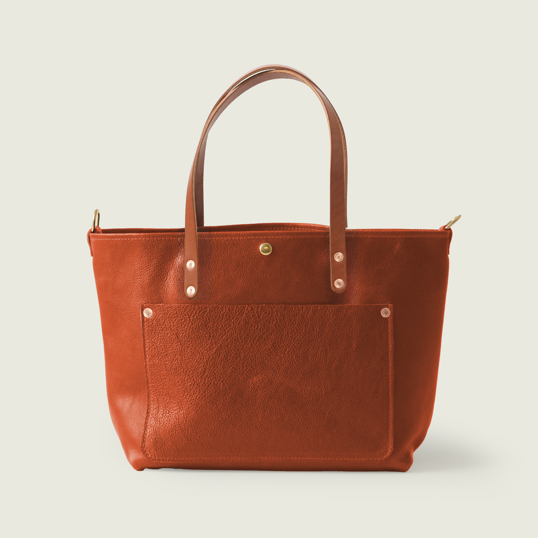 Pumpkin Bulldog East West Travel Tote