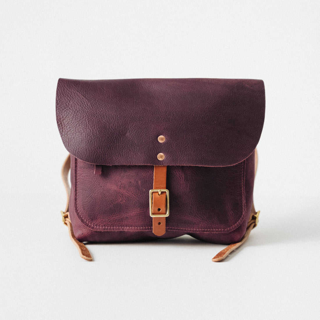 Purple Kodiak Leather Backpack